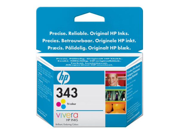 C8766EE HP 343 - colore (ciano, magenta, giallo) - originale - cartuccia d'inchiostro - immagine 4