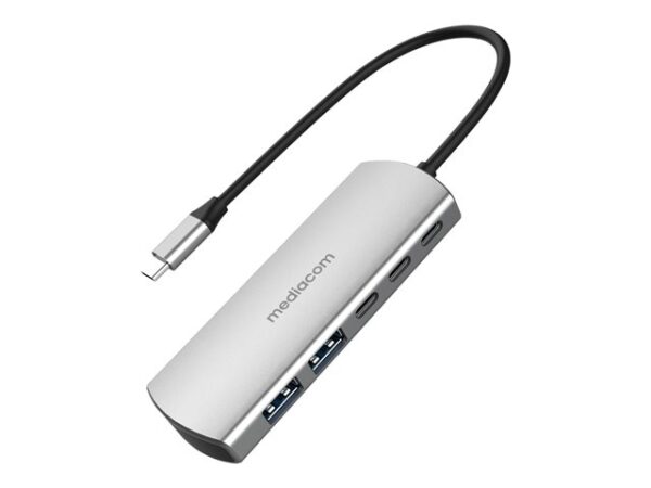 MD-C324 MEDIACOM Type-C - Hub - 2 x USB-C + 2 x SuperSpeed USB - desktop