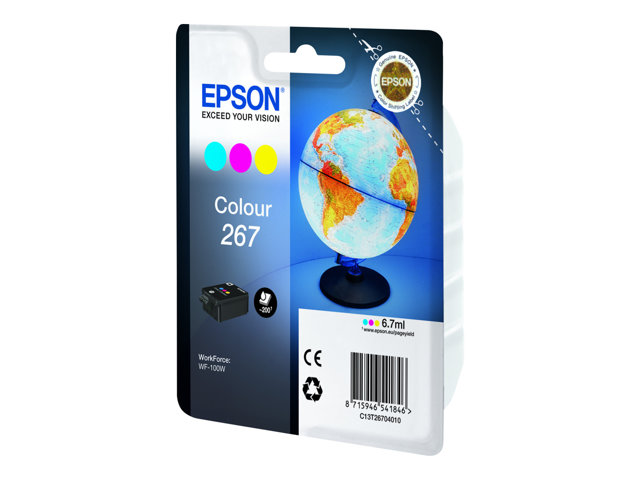 C13T26704010 Epson 267 - giallo, ciano, magenta - originale - cartuccia d'inchiostro - immagine 5
