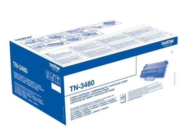 TN3480 Brother TN3480 - Alta resa - nero - originale - cartuccia toner