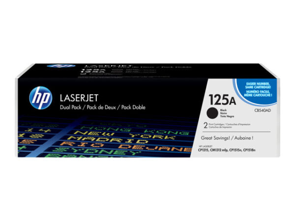 CB540AD HP 125A - confezione da 2 - nero - originale - LaserJet - cartuccia toner (CB540AD) - immagine 3