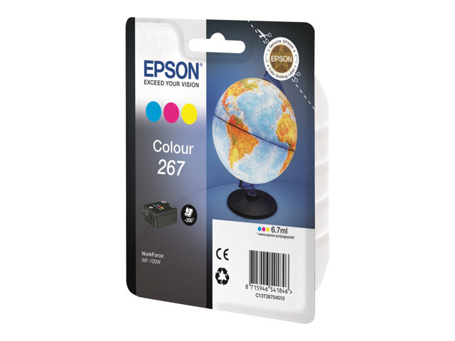 C13T26704010 Epson 267 - giallo, ciano, magenta - originale - cartuccia d'inchiostro - immagine 2
