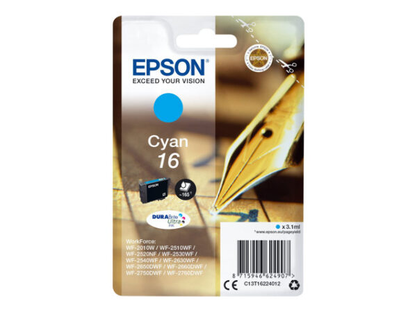 C13T16224012 Epson 16 - ciano - originale - cartuccia d'inchiostro