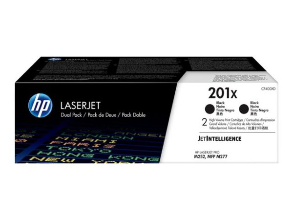 CF400XD HP 201X - confezione da 2 - Alta resa - nero - originale - LaserJet - cartuccia toner (... - immagine 4