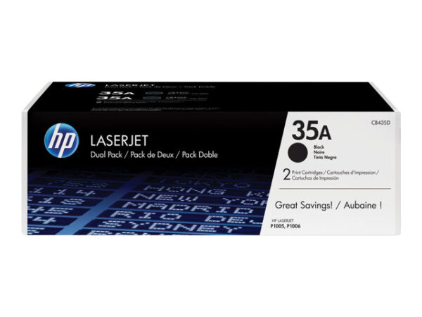 CB435AD HP 35A - confezione da 2 - nero - originale - LaserJet - cartuccia toner (CB435AD) - immagine 4