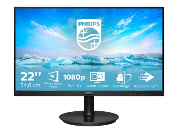 221V8A/00 Philips V-line 221V8A - monitor a LED - Full HD (1080p) - 22" - immagine 4